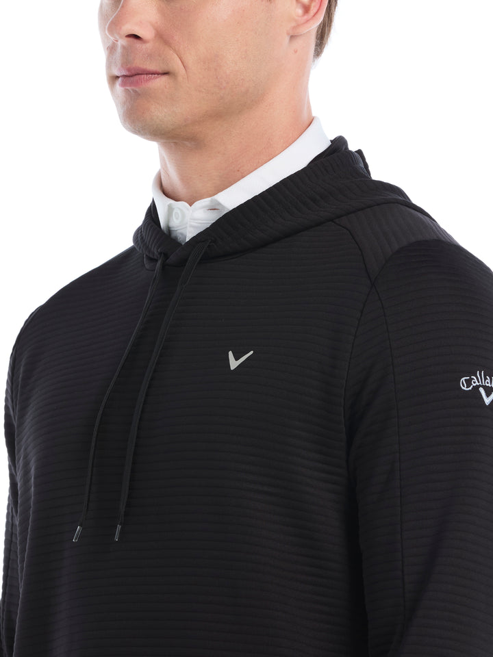 Men's Midweight Ottoman Golf Pullover Hoodie (Caviar) 