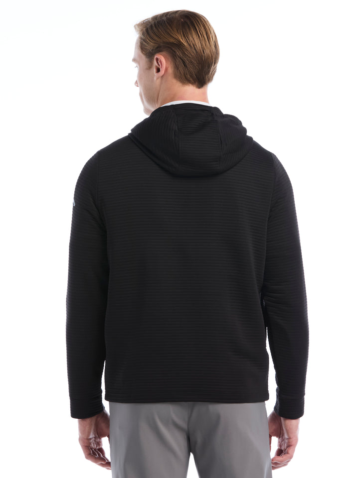Men's Midweight Ottoman Golf Pullover Hoodie (Caviar) 