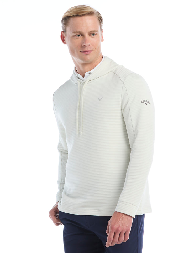 Men's Midweight Ottoman Golf Pullover Hoodie (White Onyx) 