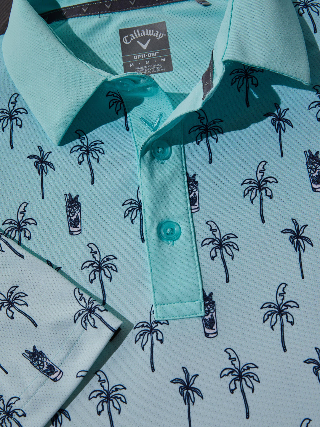 Mojito Ombre Print Golf Polo (Limpet Shell) 