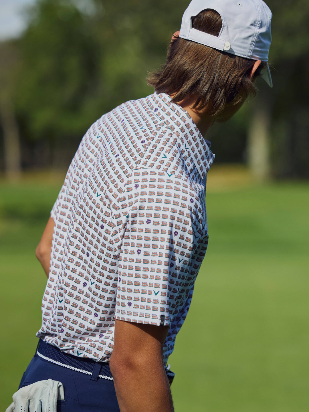 Mens One Pimento, Two Pimento, Green Print Polo-Polos-Callaway