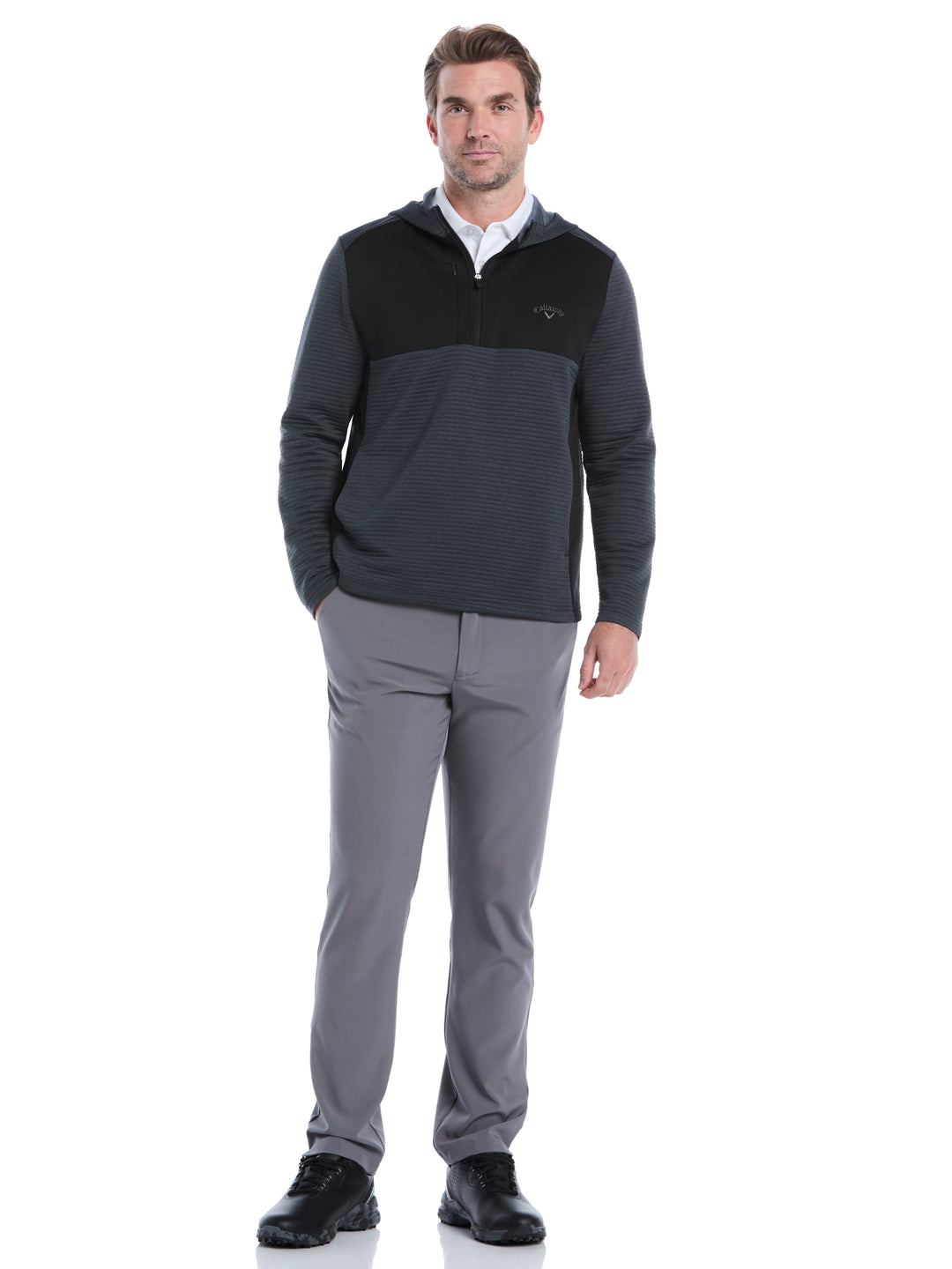 Men Ottoman Hoodie (Black Heather) 