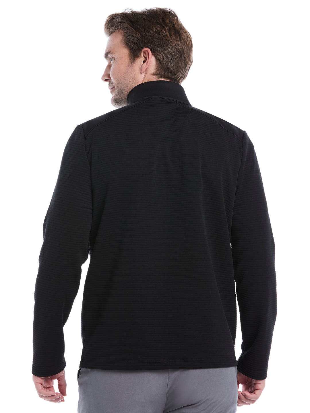Ottoman Quarter Zip Golf Base Layer (Caviar) 