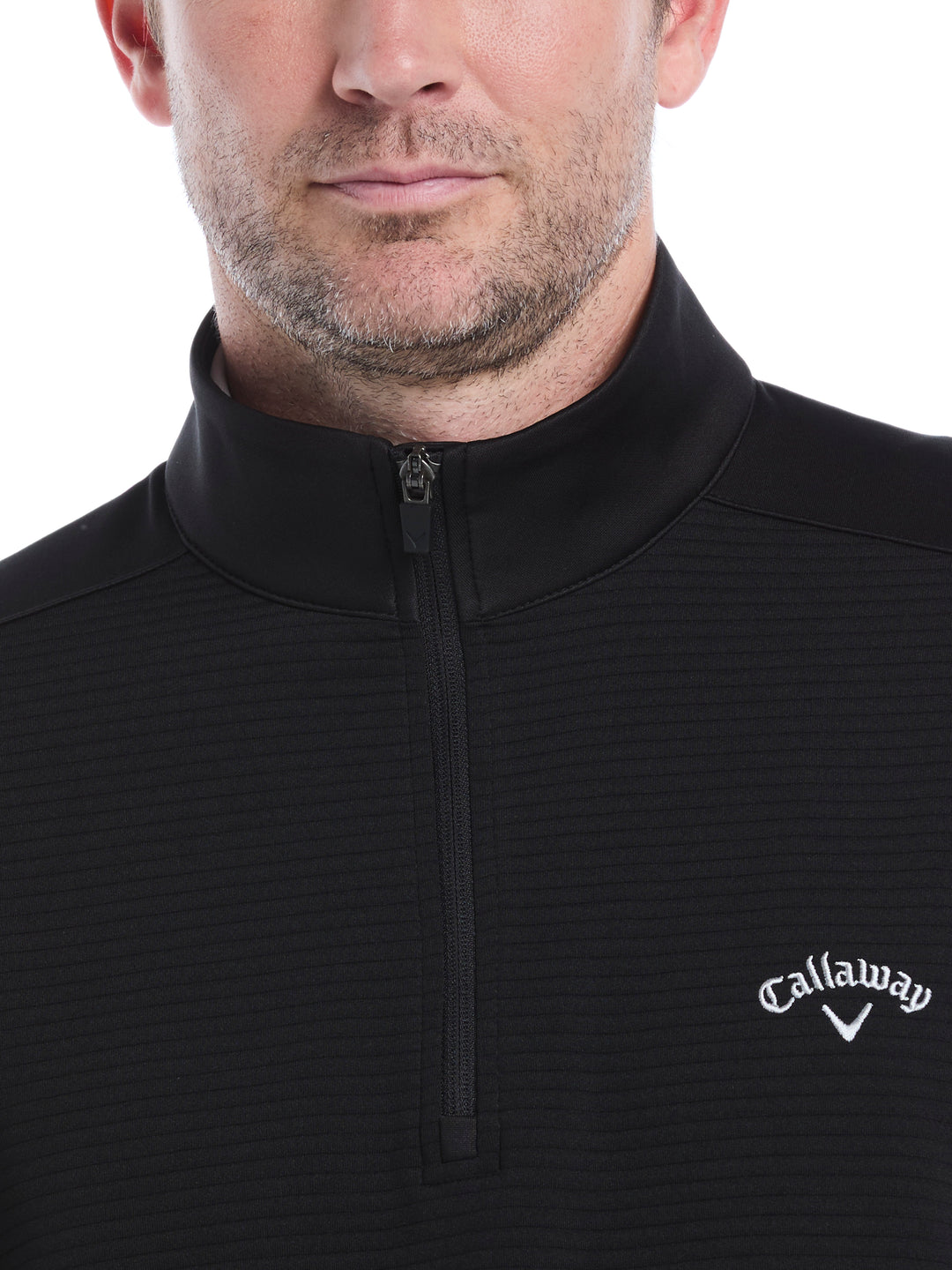 Ottoman Quarter Zip Golf Base Layer (Caviar) 