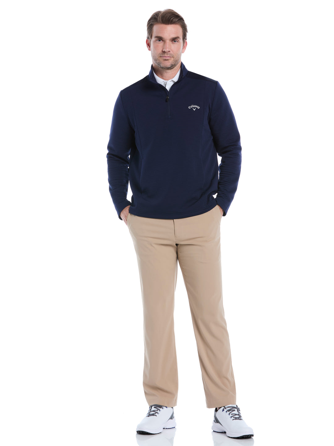 Ottoman Quarter Zip Golf Base Layer (Peacoat) 