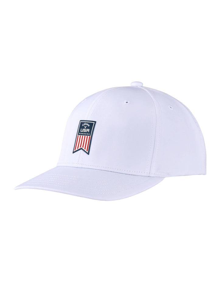Mens Patriot Adjustable Hat-Hats-White-OS-Callaway