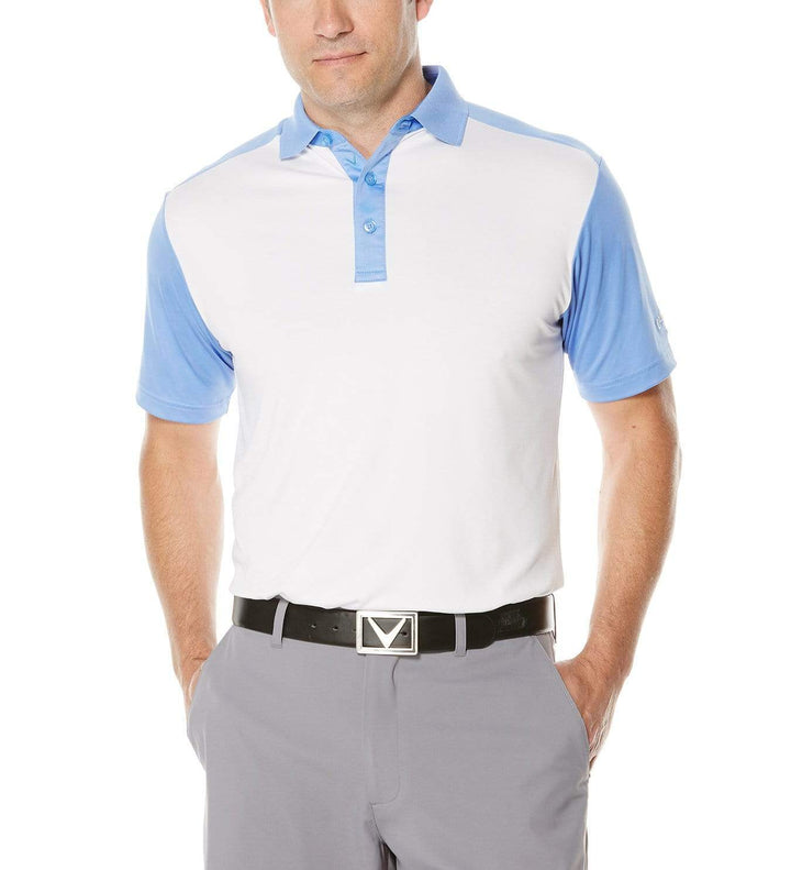 Mens Performance Color Block Polo Polos