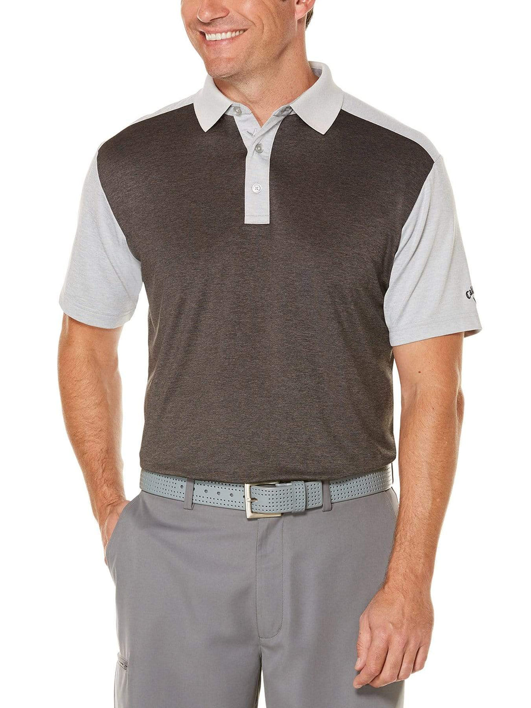 Mens Performance Color Block Polo Polos