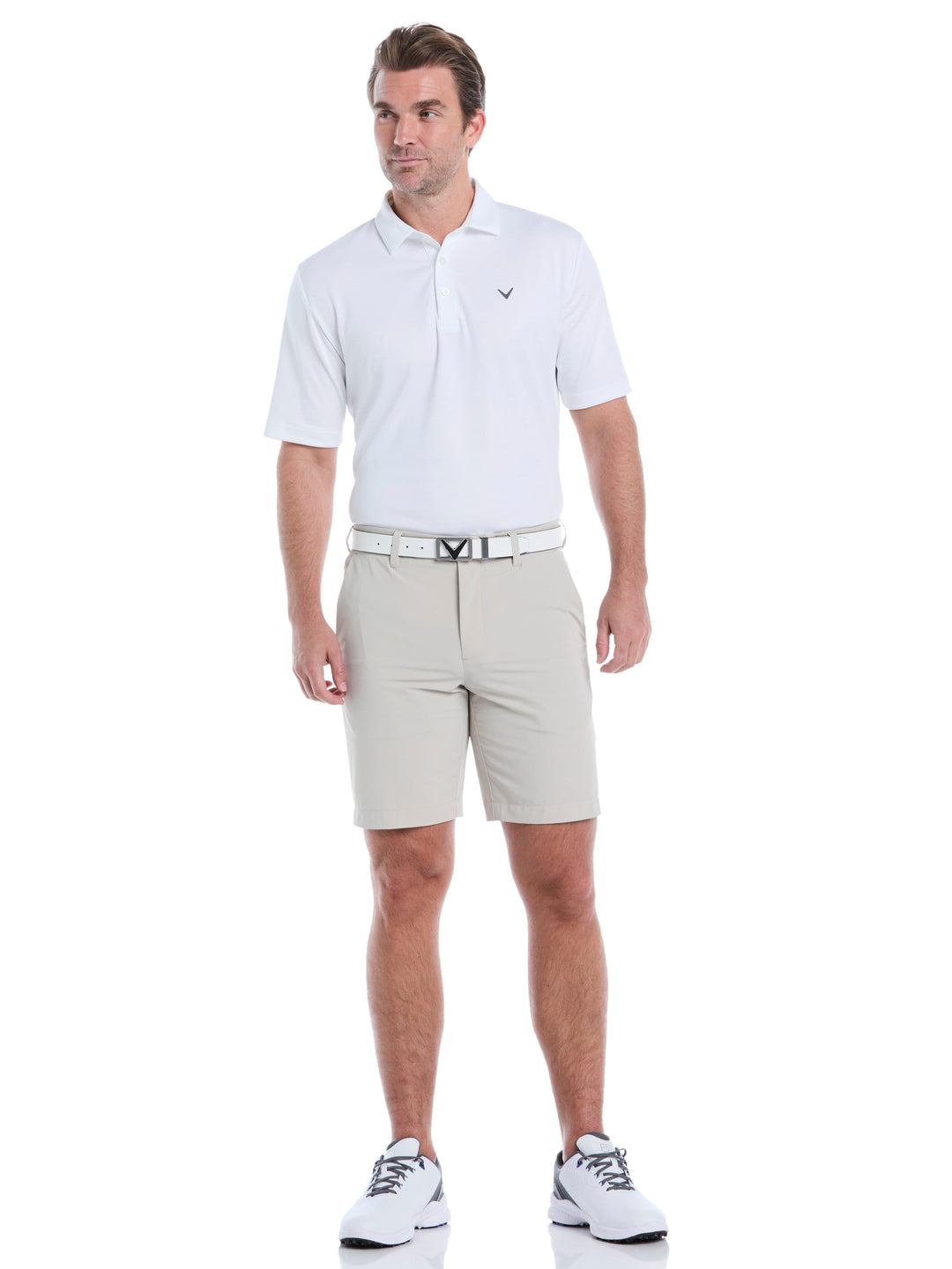 Premium 9" Ergo Golf Shorts (Silver Lining) 