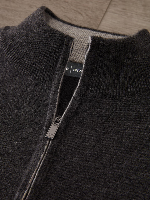 Mens Premium Cashmere 1/4-Zip Golf Sweater-Sweaters-Callaway