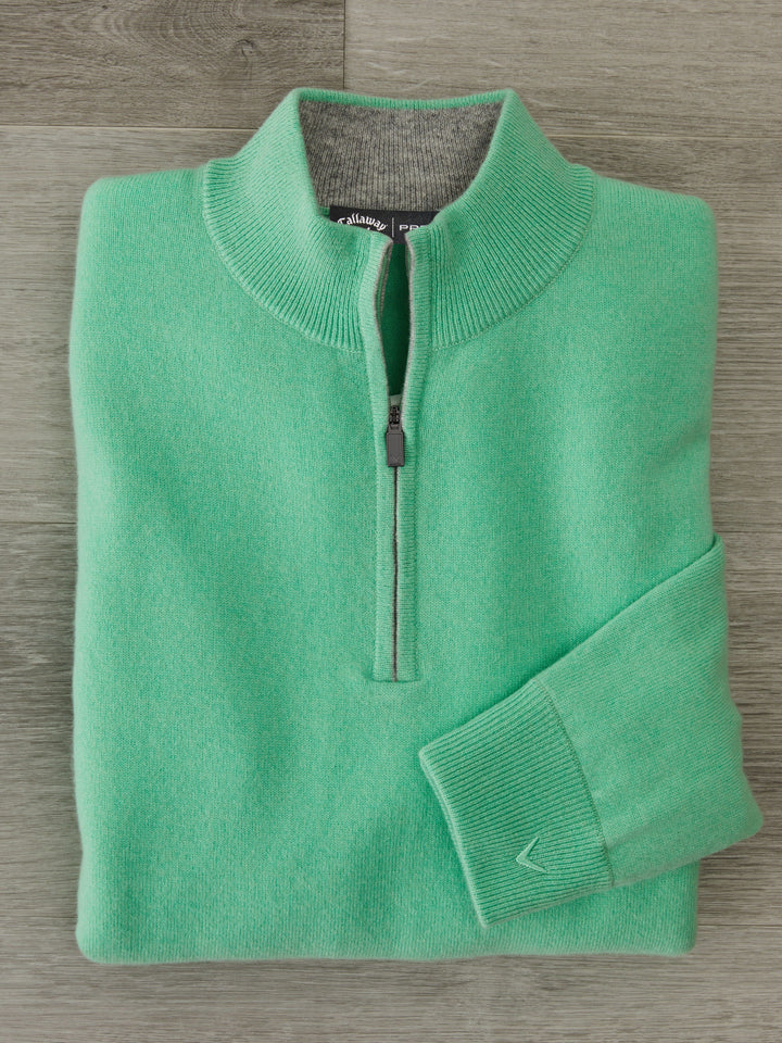 Premium Luxe Cashmere Golf Sweater (Mantis) 