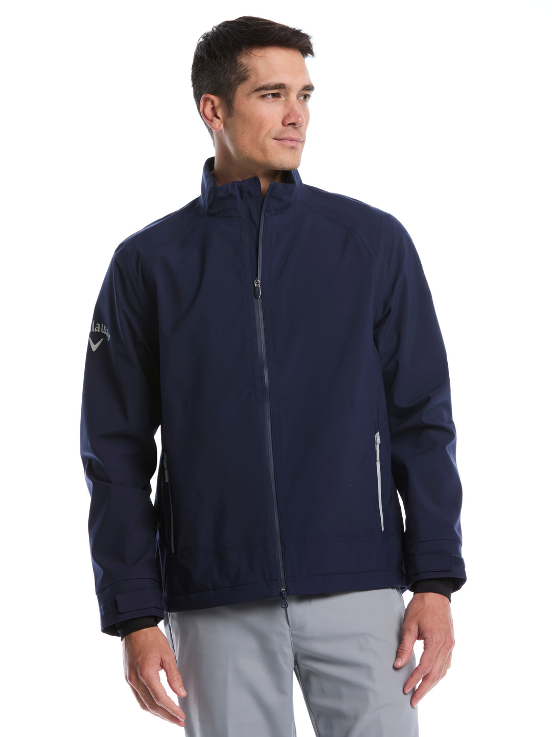 Mens Premium Full Zip Golf Stormguard-Jackets-Navy-S-Callaway