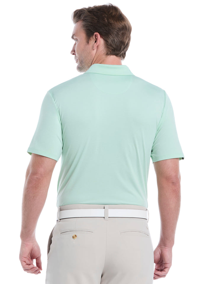 Premium Two-Tone Golf Polo (Birds Egg Green Htr) 