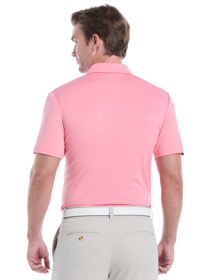 Premium Two-Tone Golf Polo (Strawberry Pink Htr) 