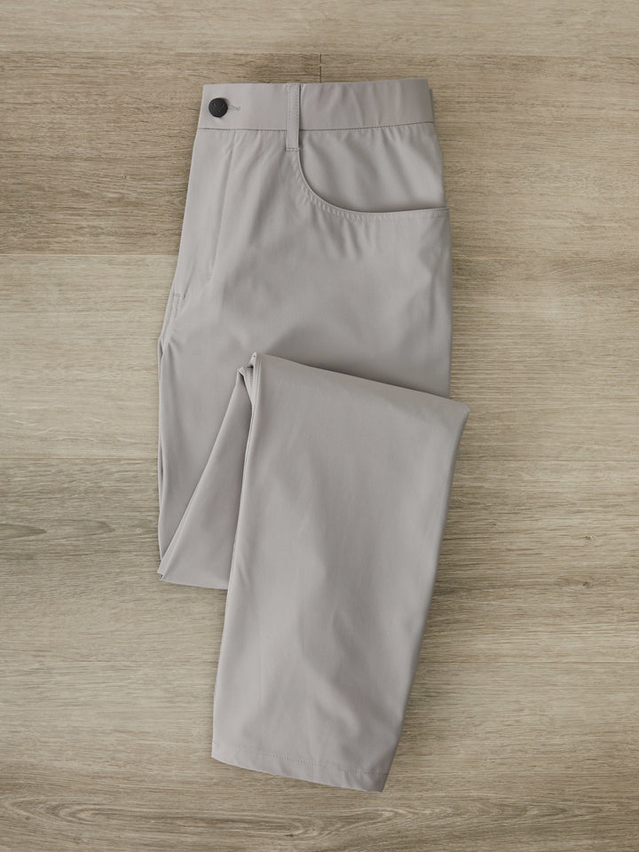 Premium Flat Front Tapered Fit Five Pocket Pant (Concrete) 