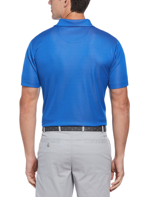 Mens Pro Spin Chevron Jacquard Golf Polo (Lapis Blue) 