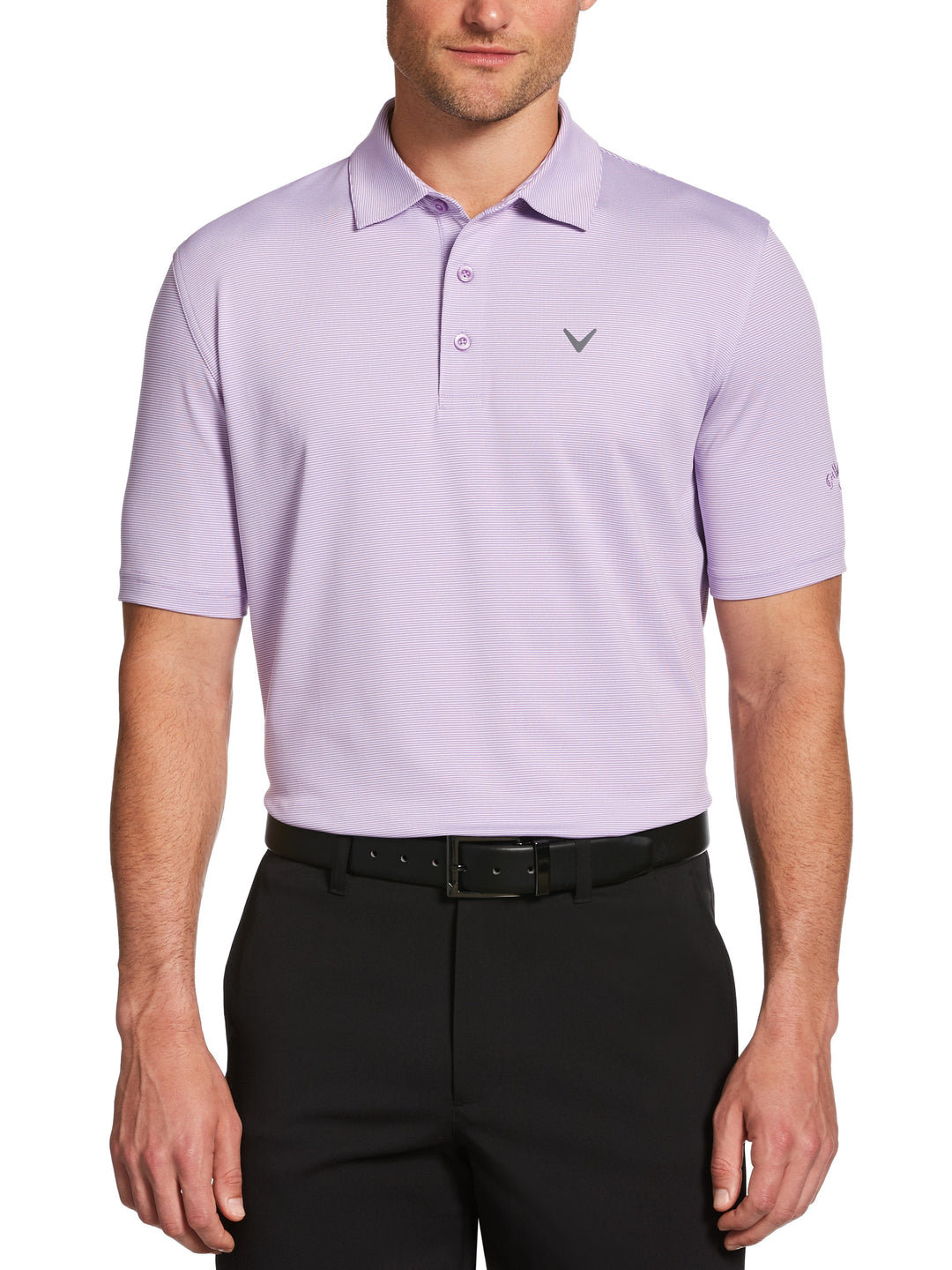 Mens Fine Line Stripe Polo-Polos-Callaway