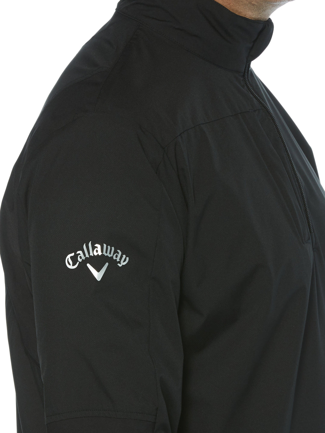 Short Sleeve All Over Tee Time Print Polo (Caviar) 