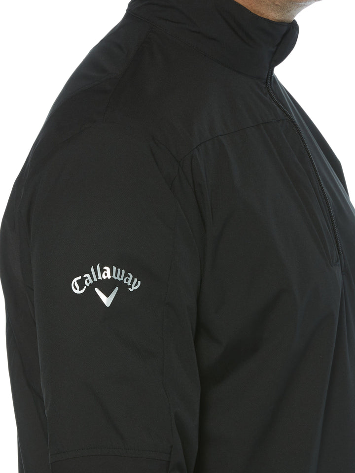 Short Sleeve All Over Tee Time Print Polo (Caviar) 