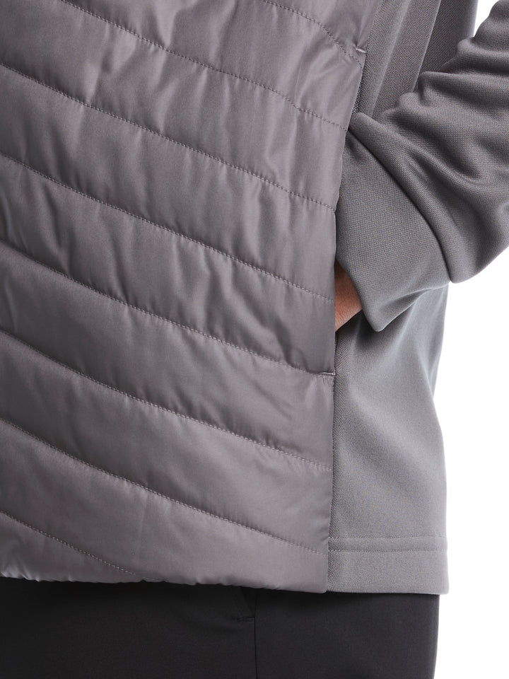 Quilted Puffer Full Zip Golf Jacket (Quiet Shade) 