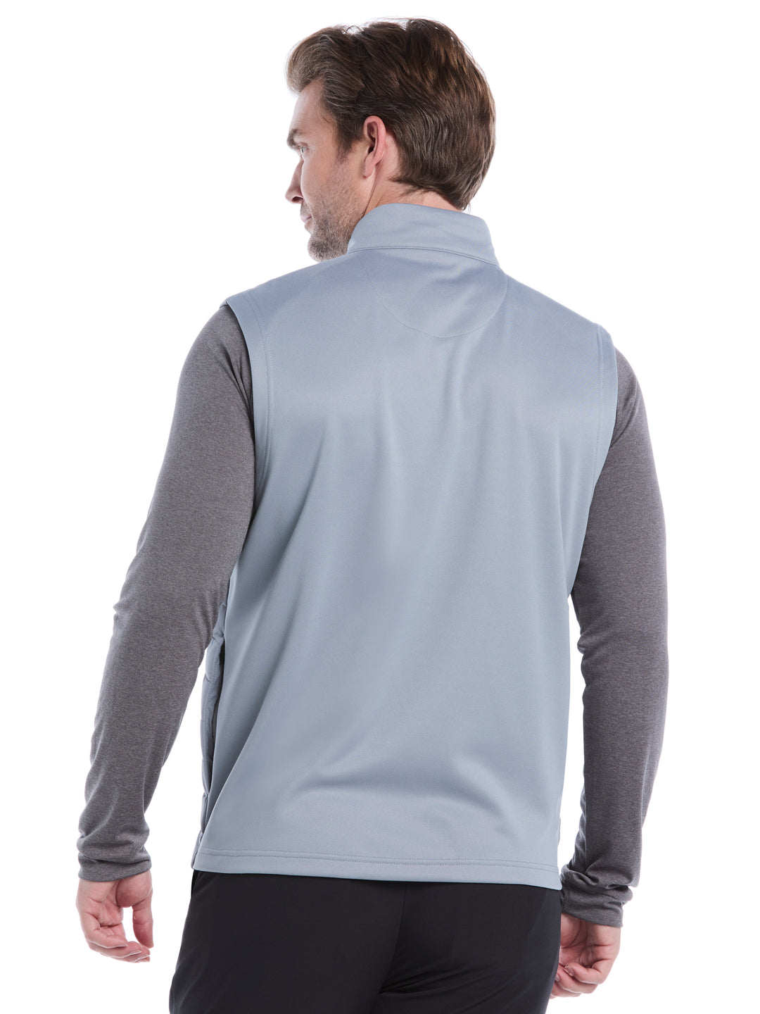 Quilted Puffer Full Zip Golf Vest (Tradewinds) 