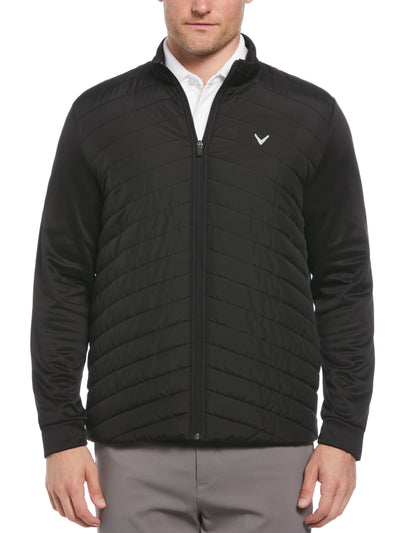 Quilted Puffer Golf Jacket (Caviar) 
