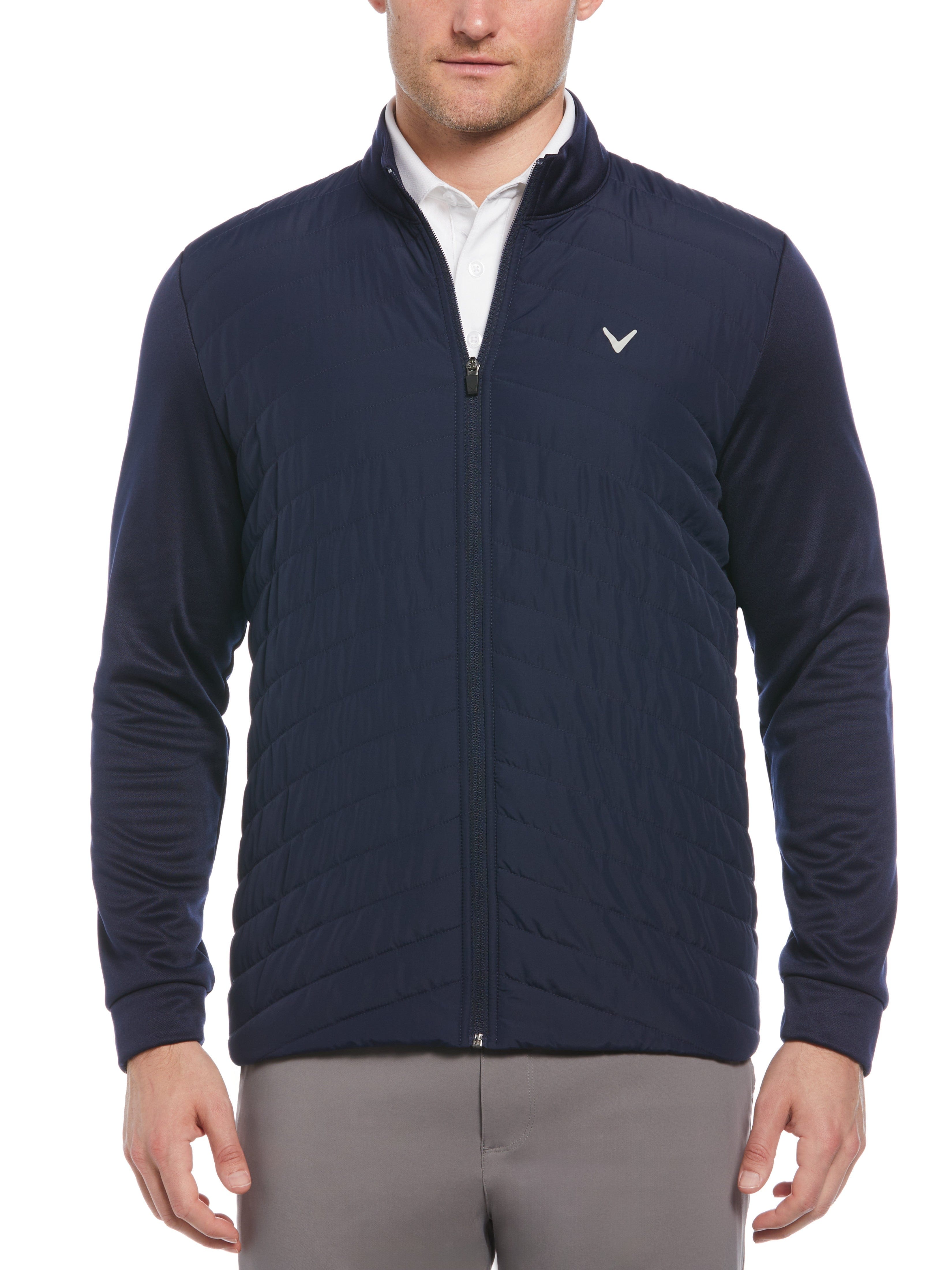 Mens Quilted Puffer Golf Jacket Callaway Apparel