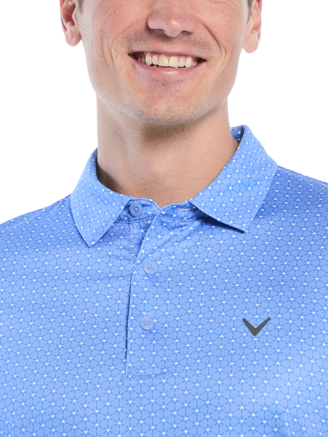 Mens Regimental V-Day Print Polo-Polos-Callaway