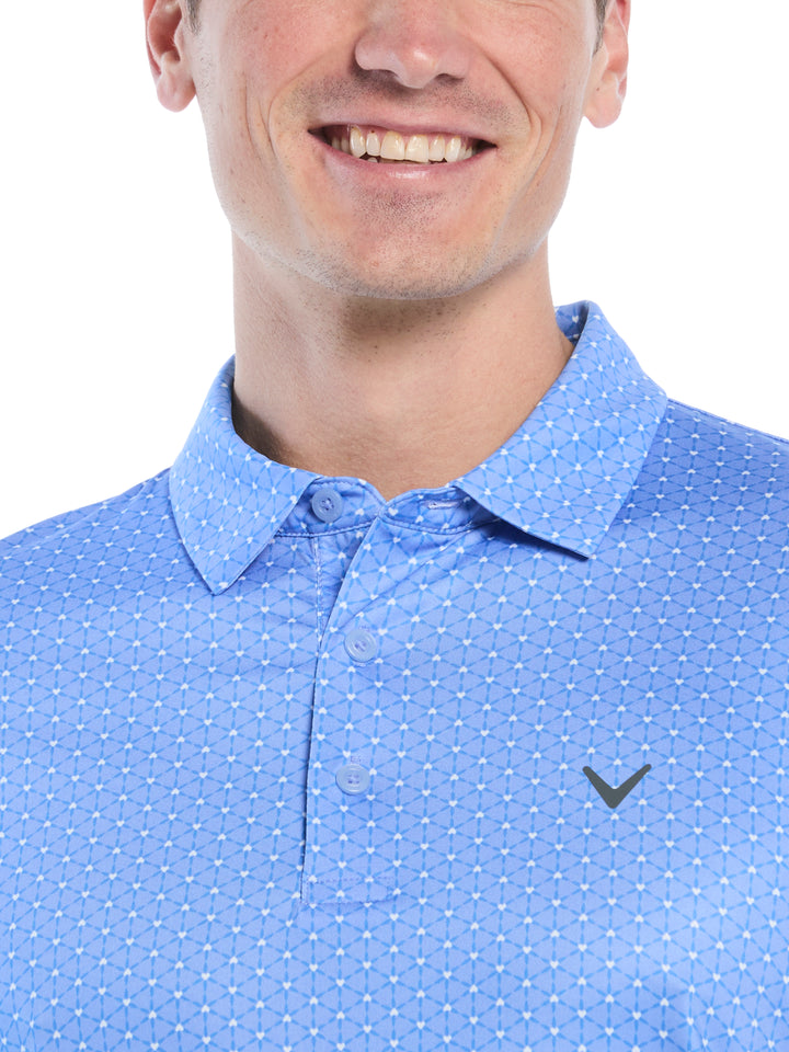 Mens Regimental V-Day Print Polo-Polos-Callaway