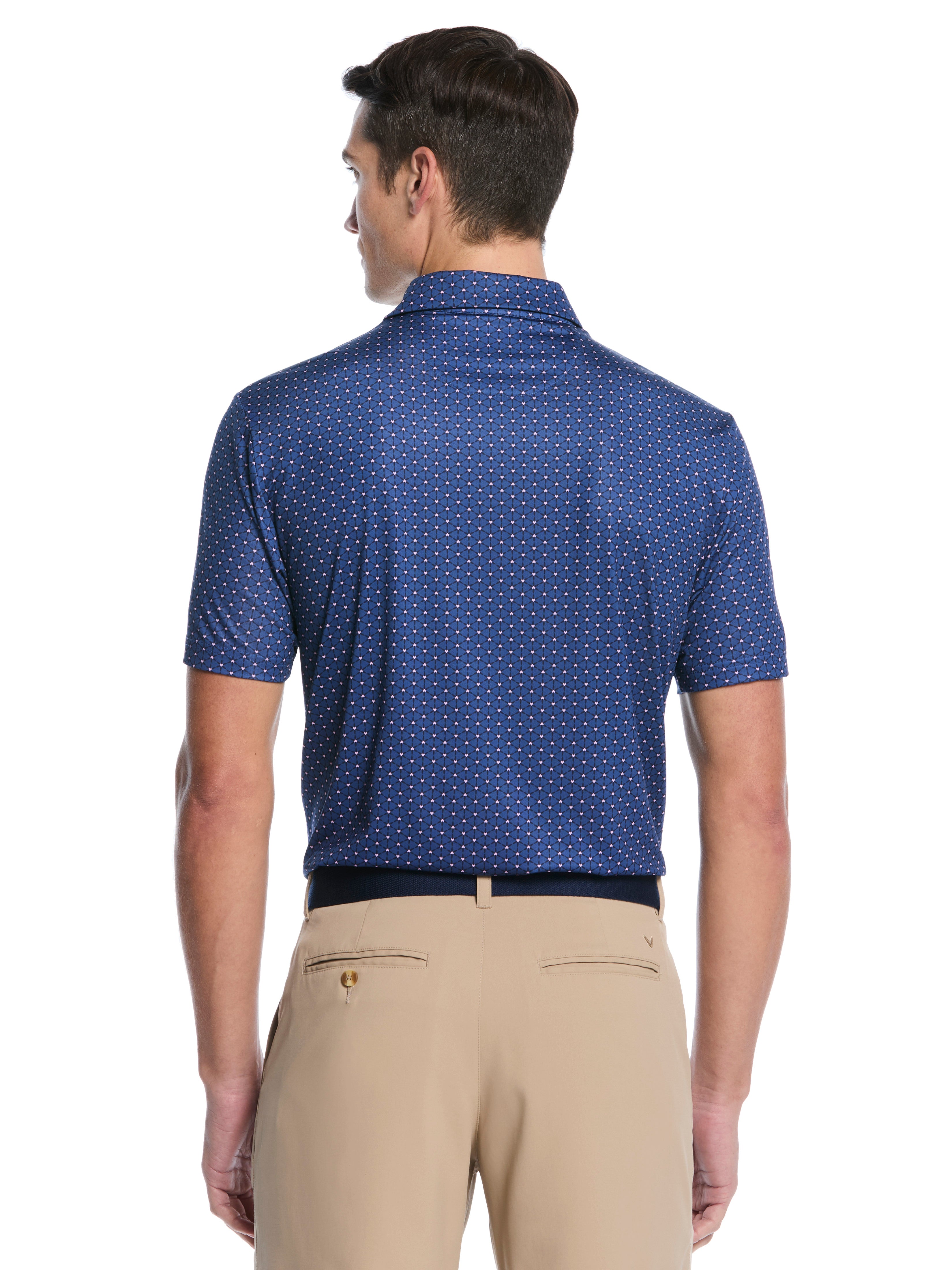 Mens Regimental V-Day Print Polo – Callaway Apparel