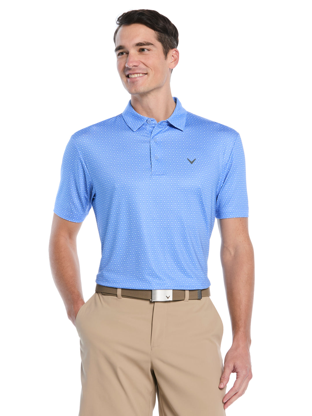 Mens Regimental V-Day Print Polo-Polos-Vista Blue-S-Callaway