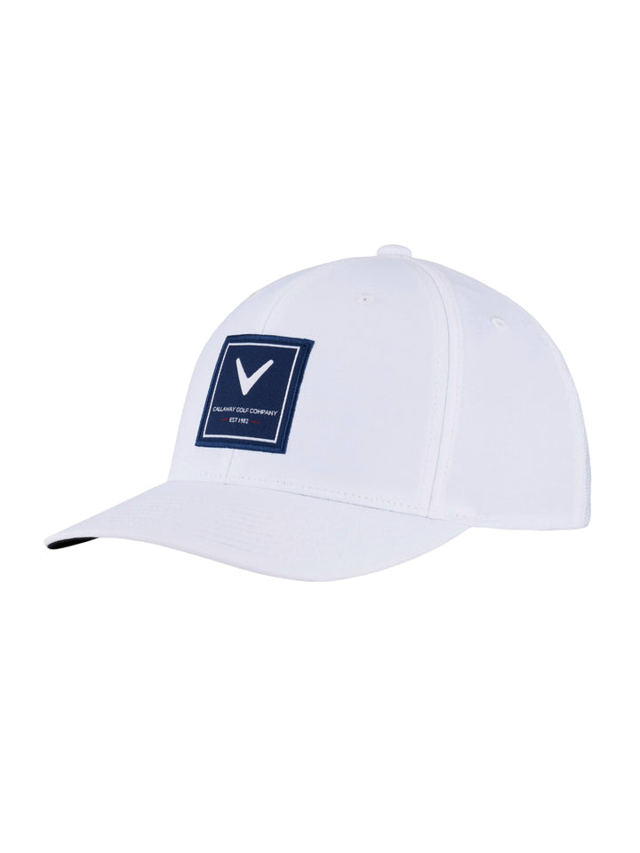 Mens Rutherford FLEXFIT® Snapback Hat-Hats-White/Navy-OS-Callaway