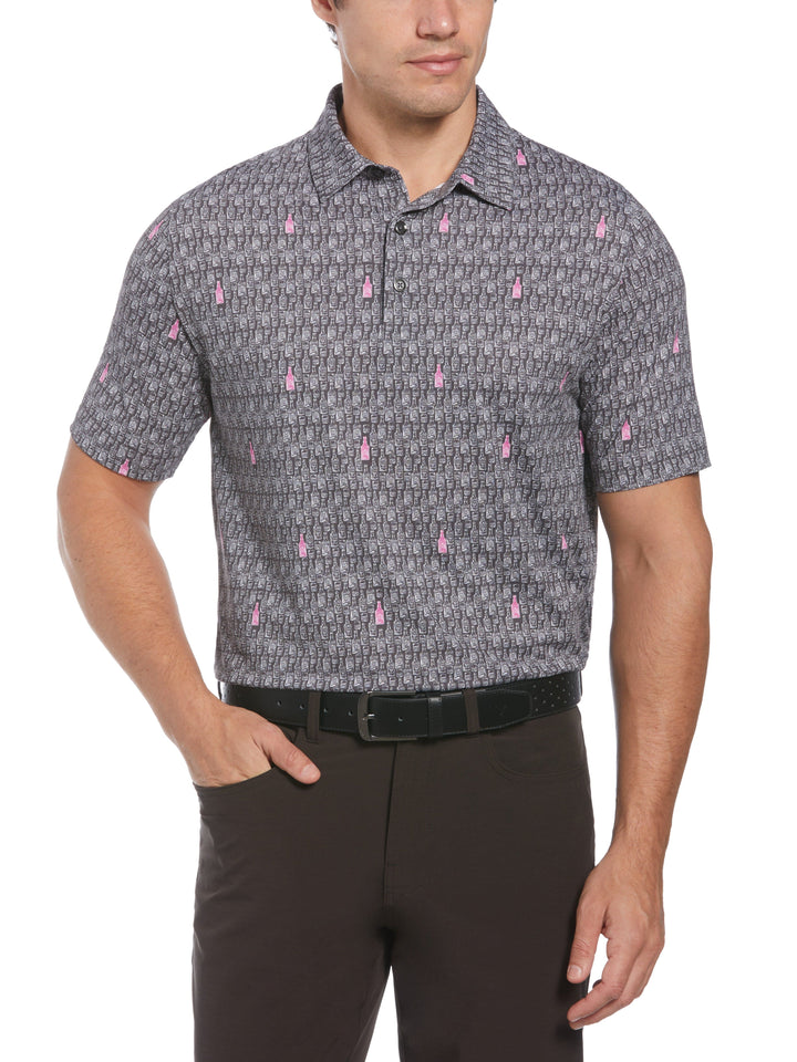 Scotch Novelty Print Golf Polo (Asphalt) 