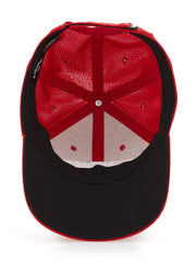Side Crested Structured Golf Hat (Red) 