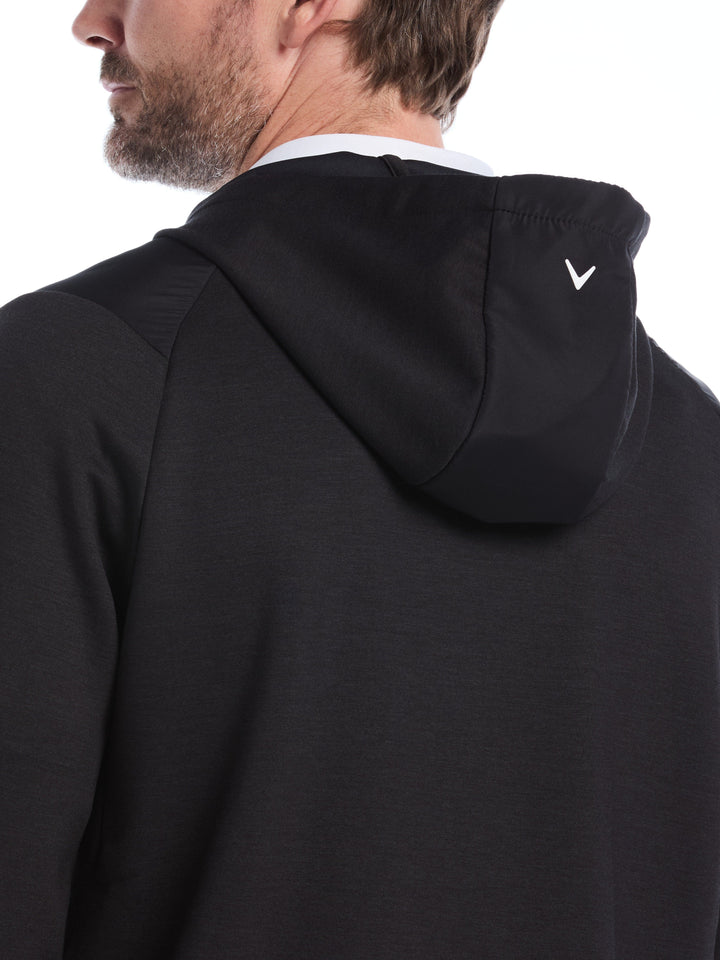 Soft Touch 1/4 Zip Golf Hoodie (Black Heather) 