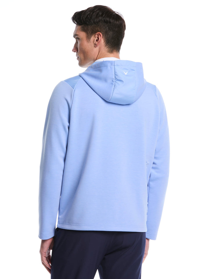 Soft Touch 1/4 Zip Golf Hoodie (Vista Blue Heather) 