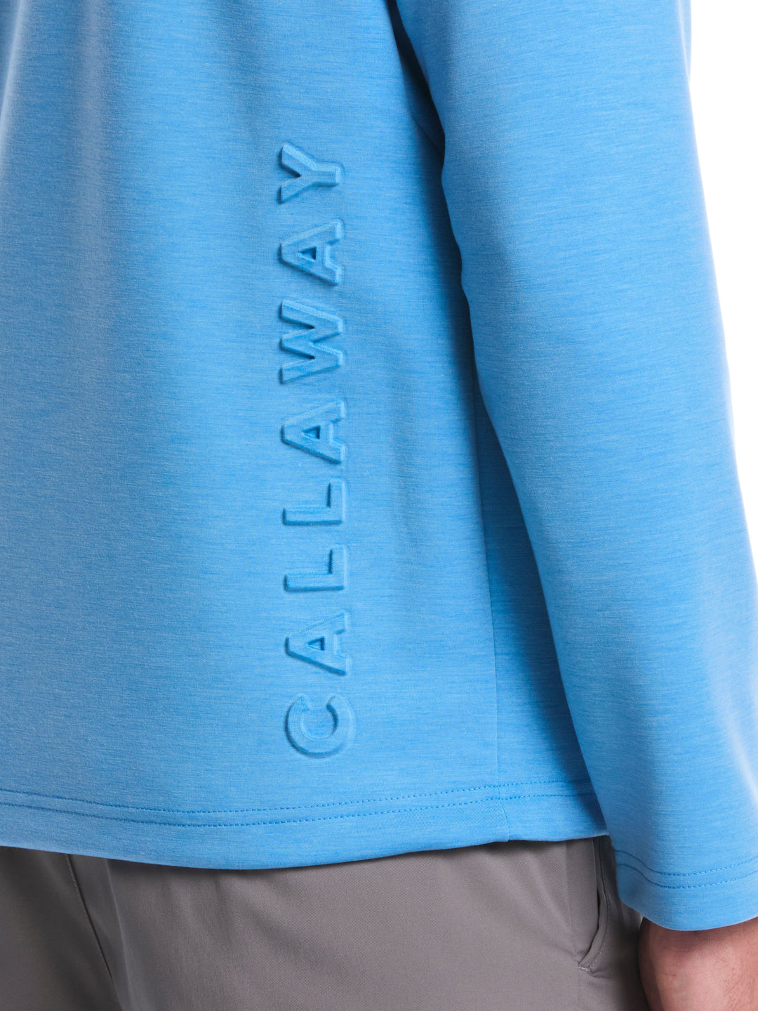 Soft Touch 1/4 Zip Golf Hoodie (Brillant Blue Heather) 