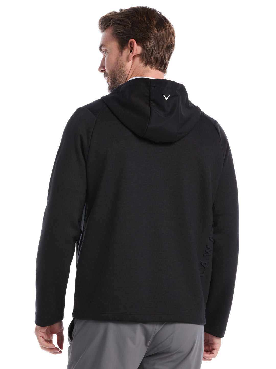 Soft Touch 1/4 Zip Golf Hoodie (Black Heather) 