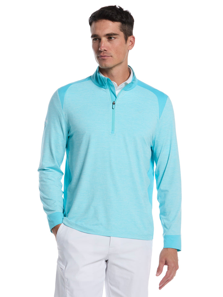 Soft Touch Blocked Golf Base Layer (Blue Curacao Htr) 