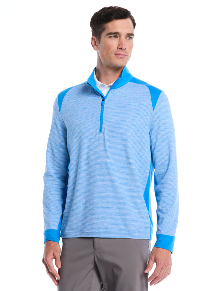 Soft Touch Blocked Golf Base Layer (Brillant Blue Heather) 