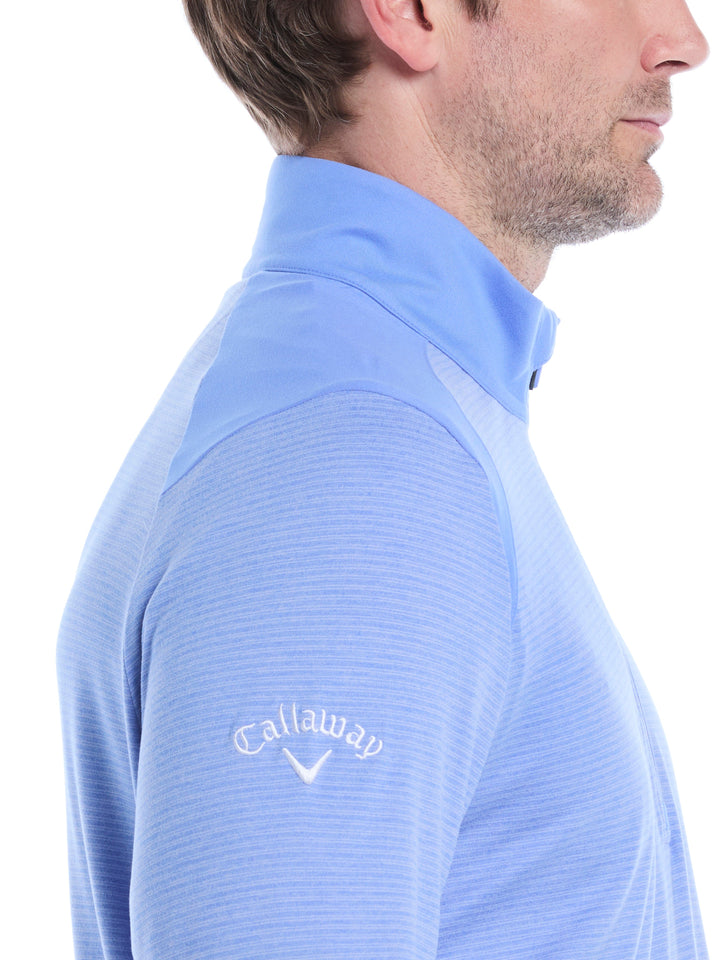 Soft Touch Blocked Golf Base Layer (Med Ultramarine Htr) 