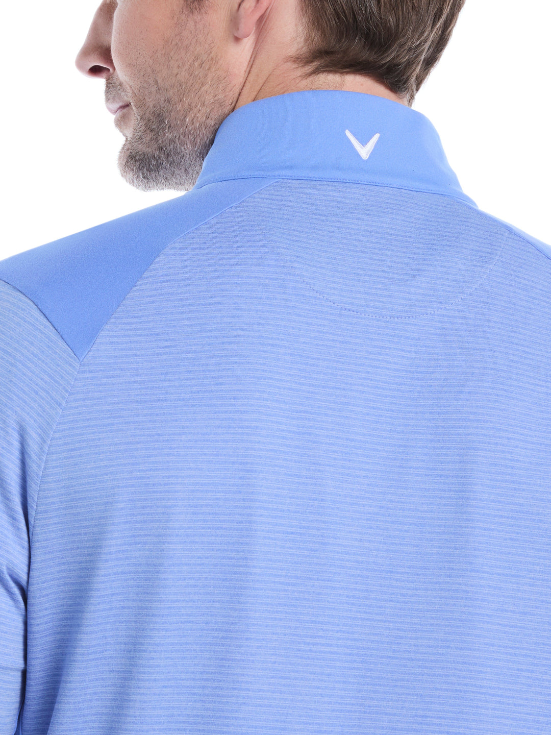Soft Touch Blocked Golf Base Layer (Med Ultramarine Htr) 