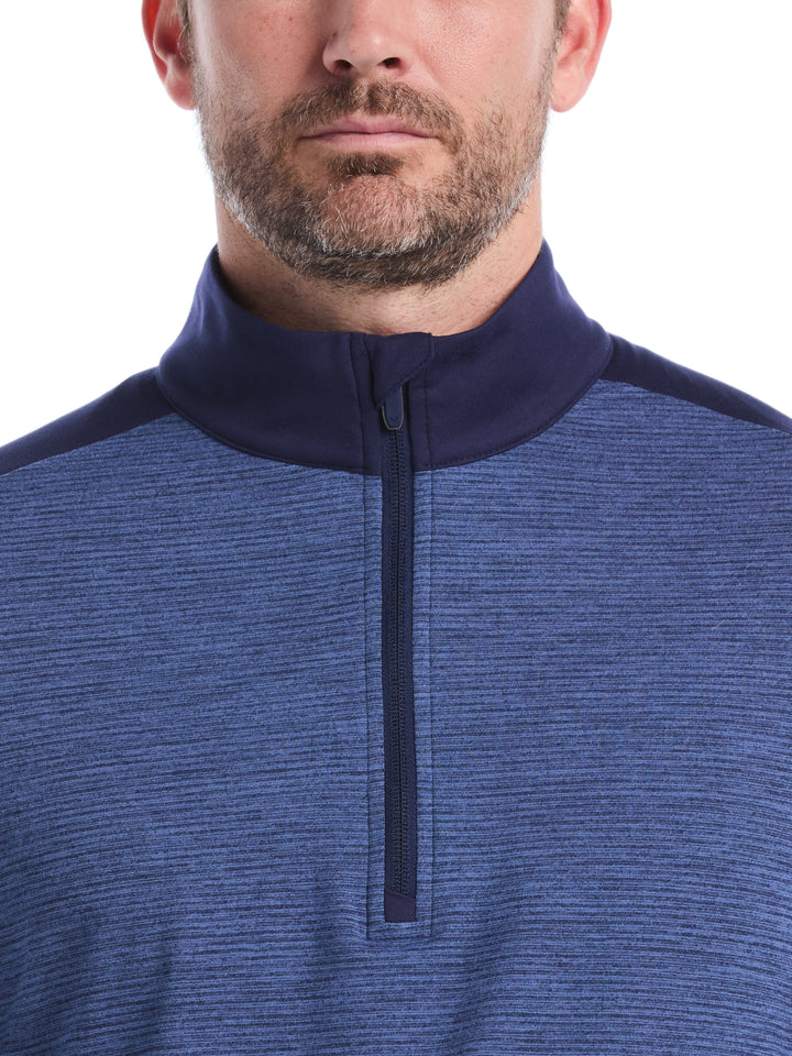 Soft Touch Blocked Golf Base Layer (Peacoat Heather) 