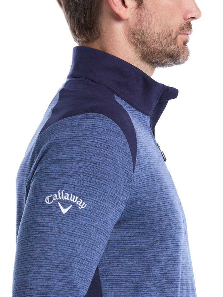 Soft Touch Blocked Golf Base Layer (Peacoat Heather) 