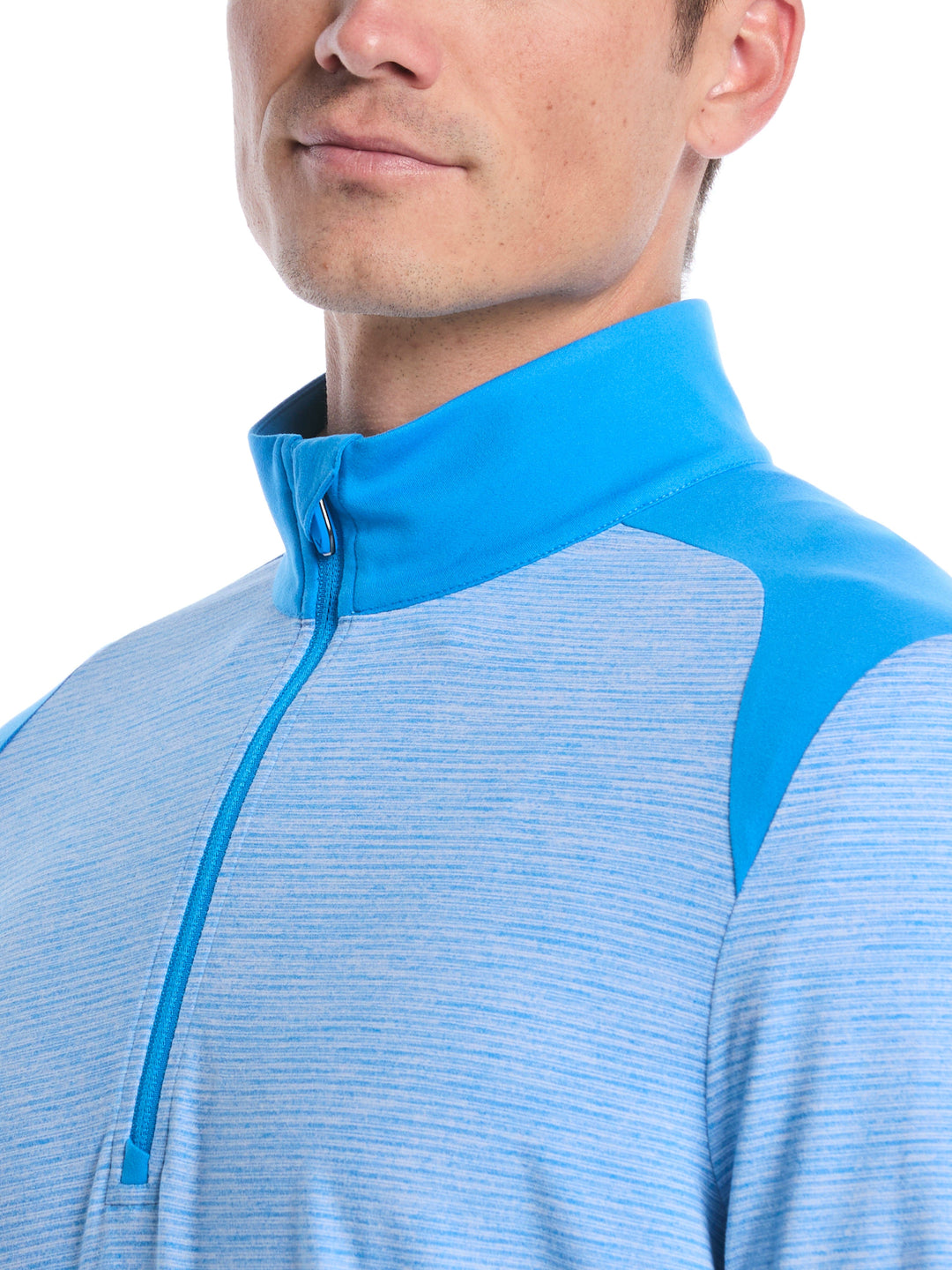 Soft Touch Blocked Golf Base Layer (Brillant Blue Heather) 