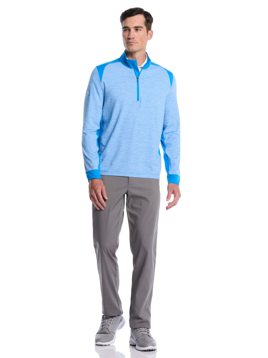 Soft Touch Blocked Golf Base Layer (Brillant Blue Heather) 