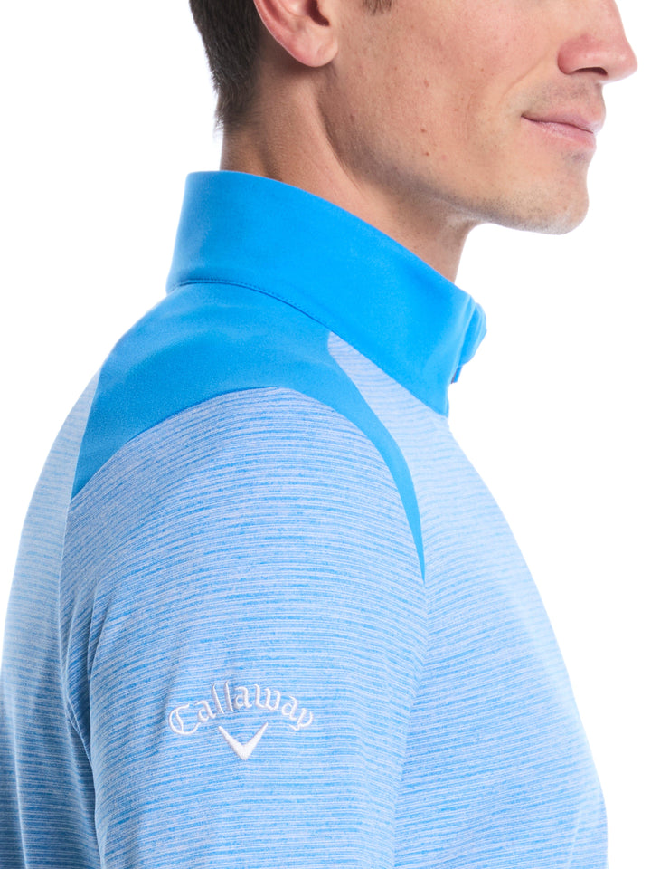 Soft Touch Blocked Golf Base Layer (Brillant Blue Heather) 