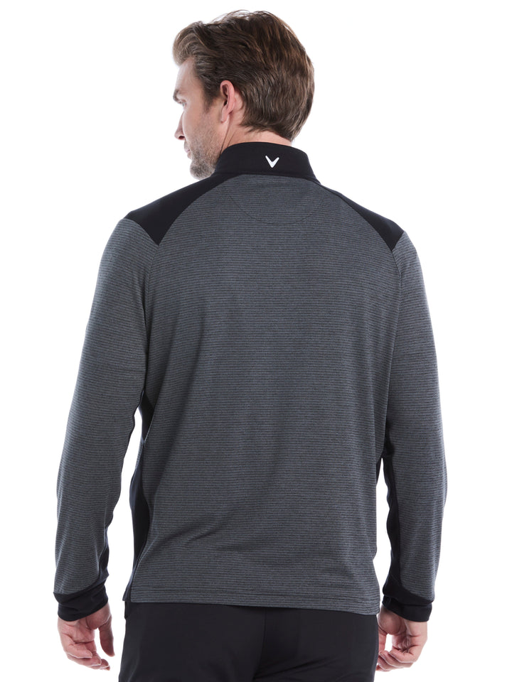 Soft Touch Blocked Golf Base Layer (Black Heather) 