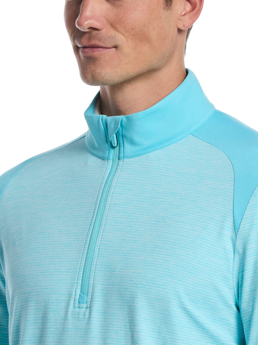 Soft Touch Blocked Golf Base Layer (Blue Curacao Htr) 