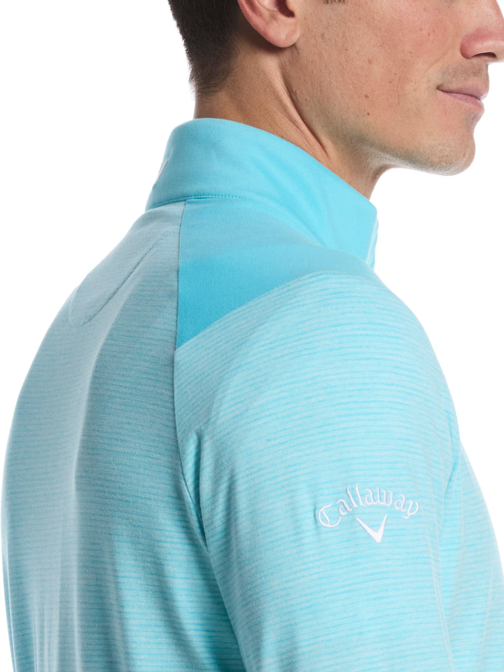 Soft Touch Blocked Golf Base Layer (Blue Curacao Htr) 